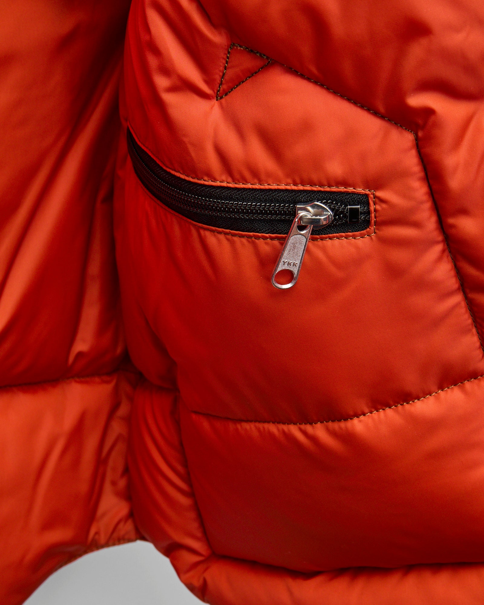 Rocky Mountain Featherbed x Warehouse Nylon Down Vest in Camel