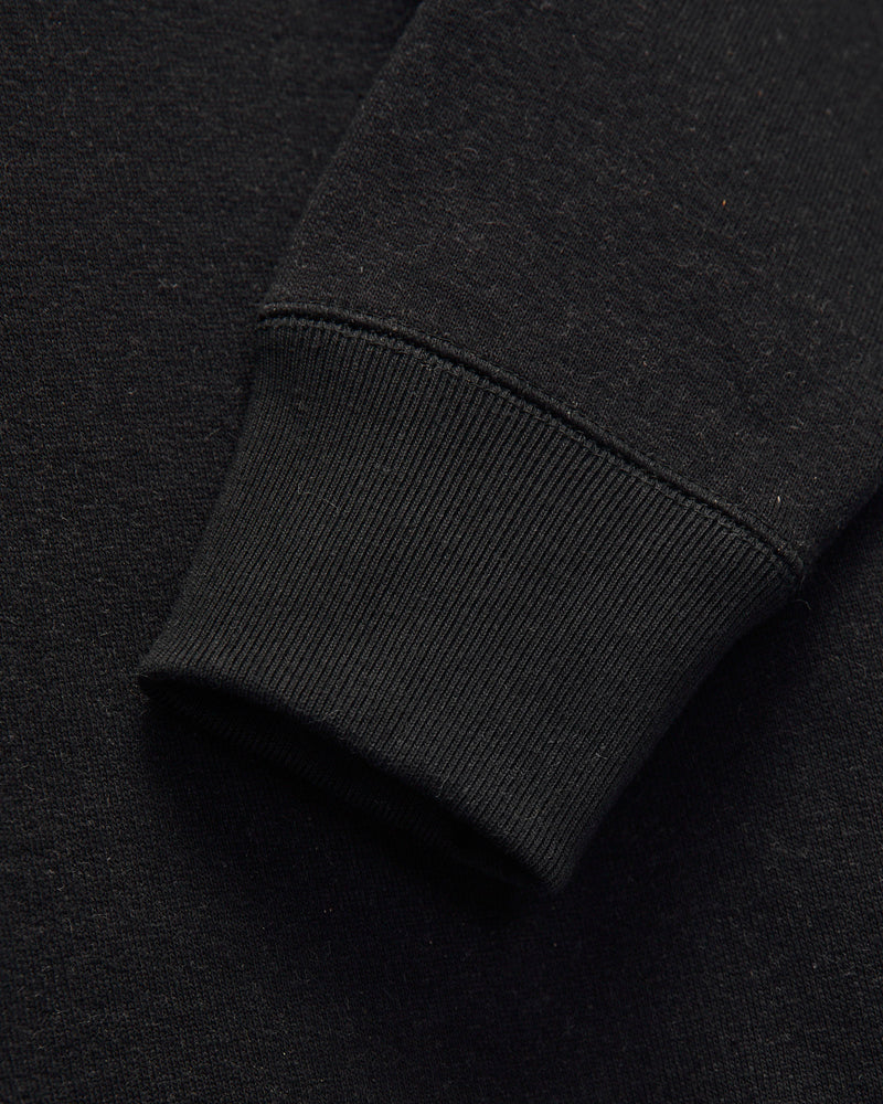 Fleeced FoxFibre® Pullover Crewneck in Black Coyote
