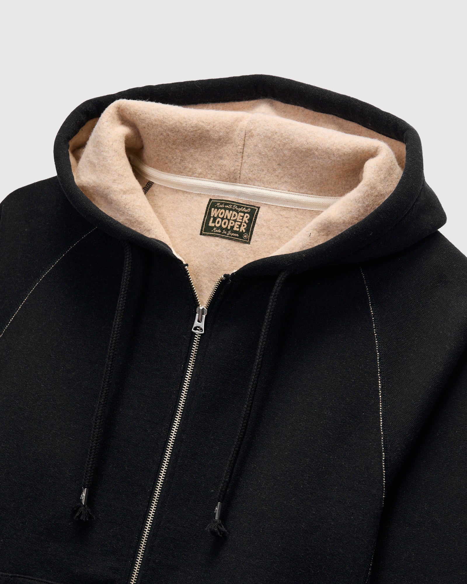 Fleeced FoxFibre® Zip Hoodie in Black Coyote – Blue Owl Workshop