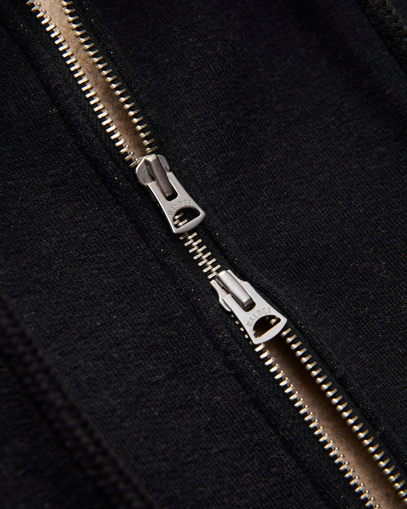 Fleeced FoxFibre® Zip Hoodie in Black Coyote