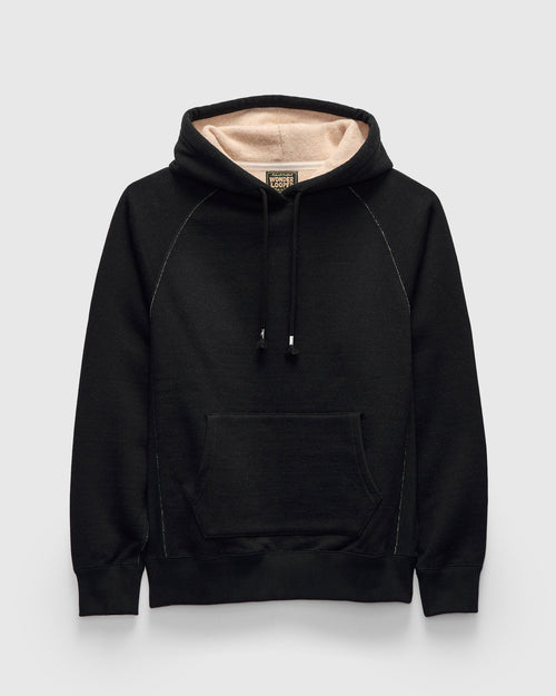 Fleeced FoxFibre® Pullover Hoodie in Black Coyote