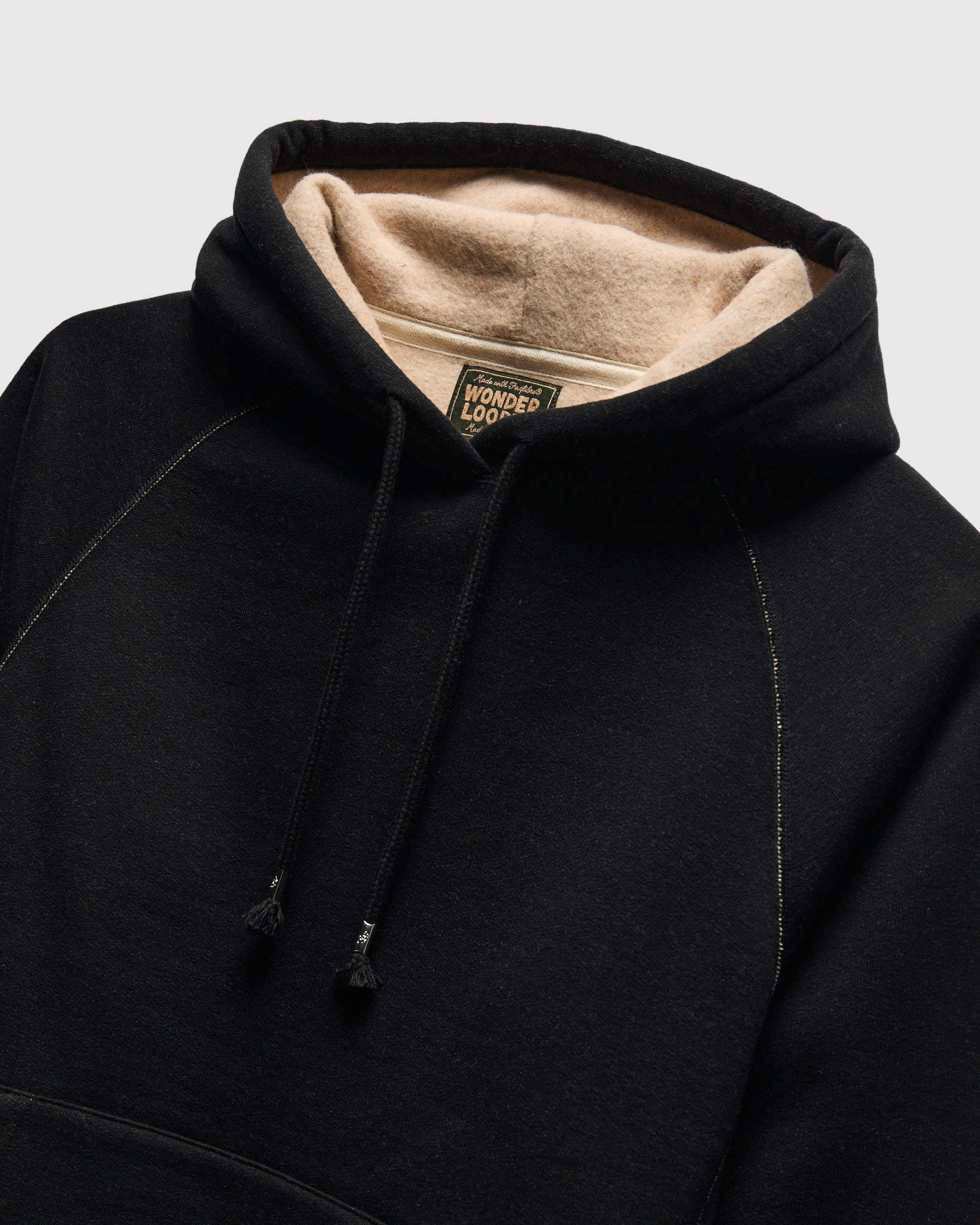 Fleeced FoxFibre® Pullover Hoodie in Black Coyote – Blue Owl Workshop