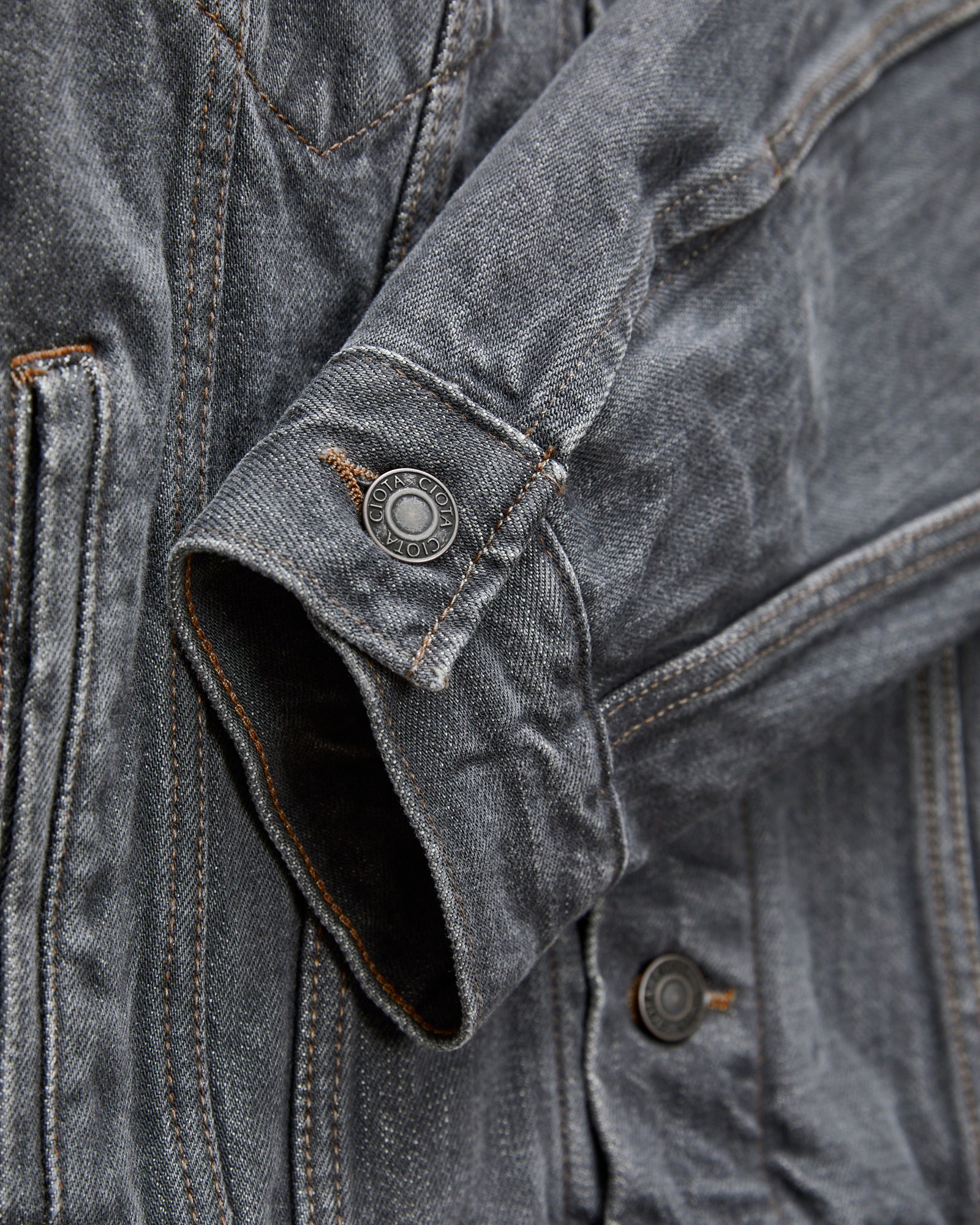 4 Pocket Denim Jacket in Medium Grey – Blue Owl Workshop