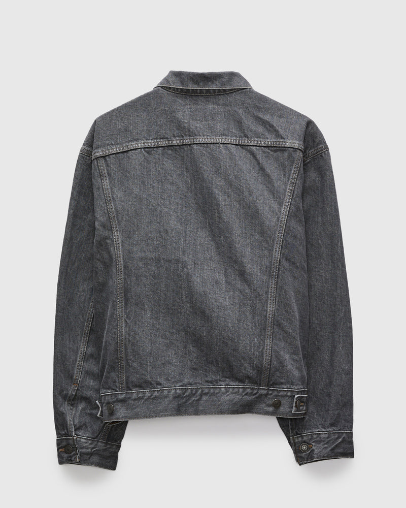 4 Pocket Denim Jacket in Medium Grey