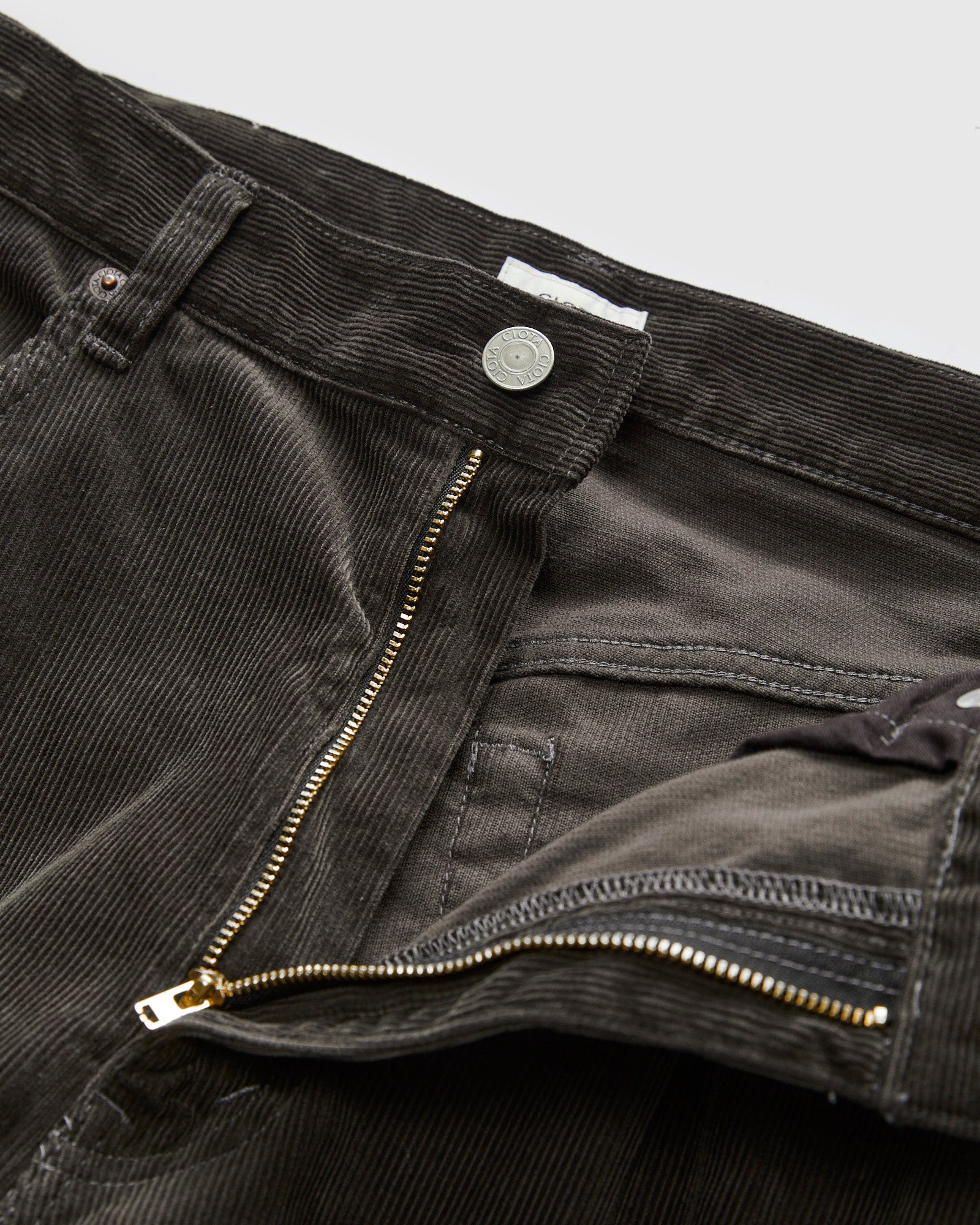 Baggy 5 Pocket Corduroy Pants in Charcoal Grey – Blue Owl Workshop