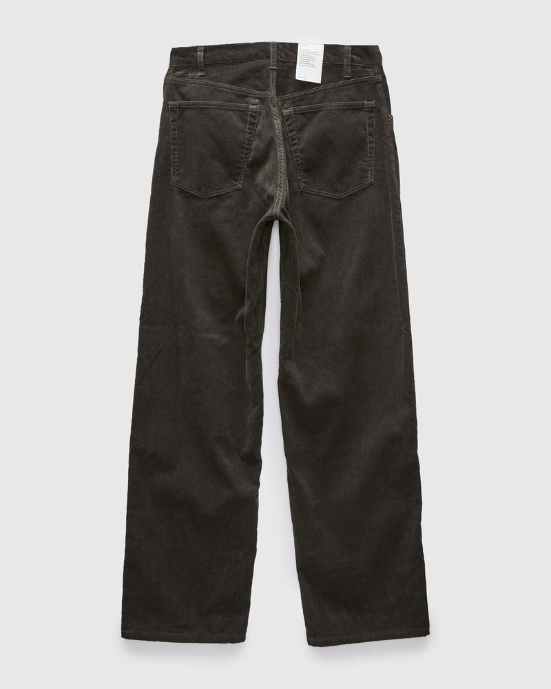 Baggy 5 Pocket Corduroy Pants in Charcoal Grey
