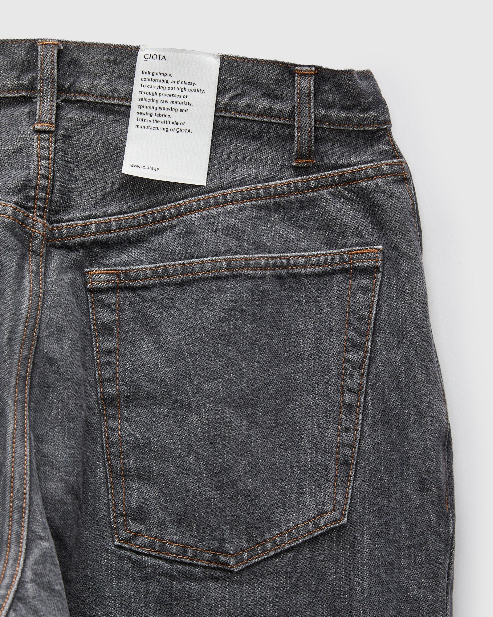 Baggy 5 Pocket Selvedge Denim Pants in Medium Grey – Blue Owl Workshop