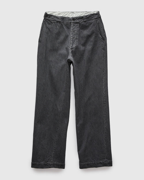 Denim Slacks in Medium Grey
