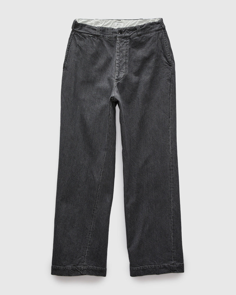 Denim Slacks in Medium Grey