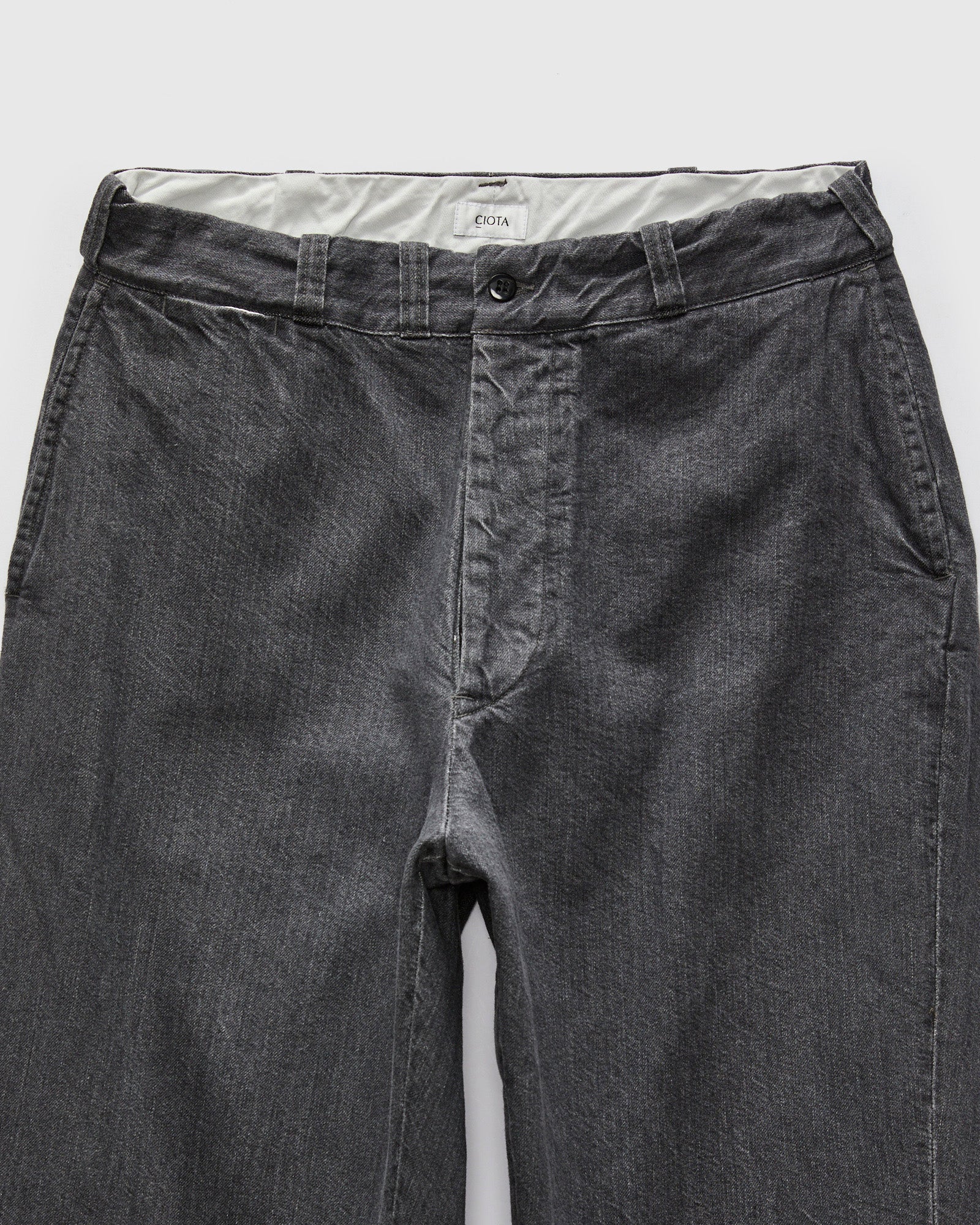 Denim Slacks in Medium Grey – Blue Owl Workshop