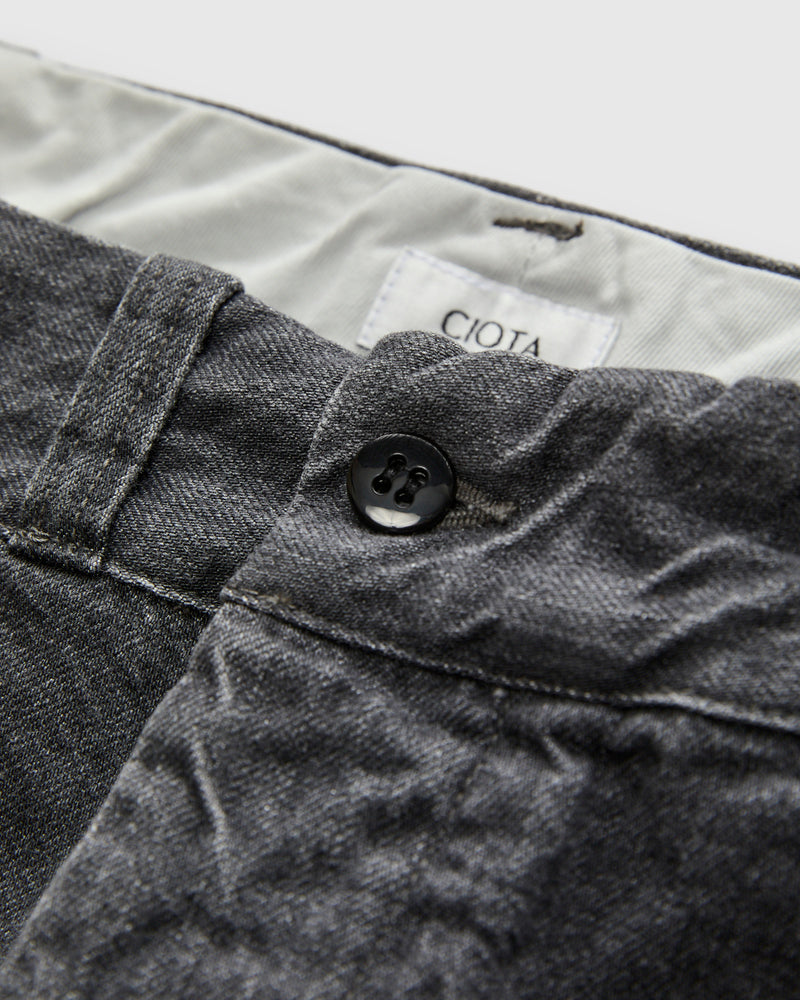 Denim Slacks in Medium Grey