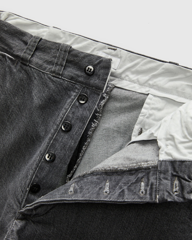 Denim Slacks in Medium Grey