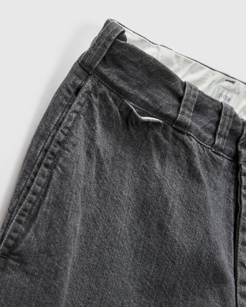Denim Slacks in Medium Grey