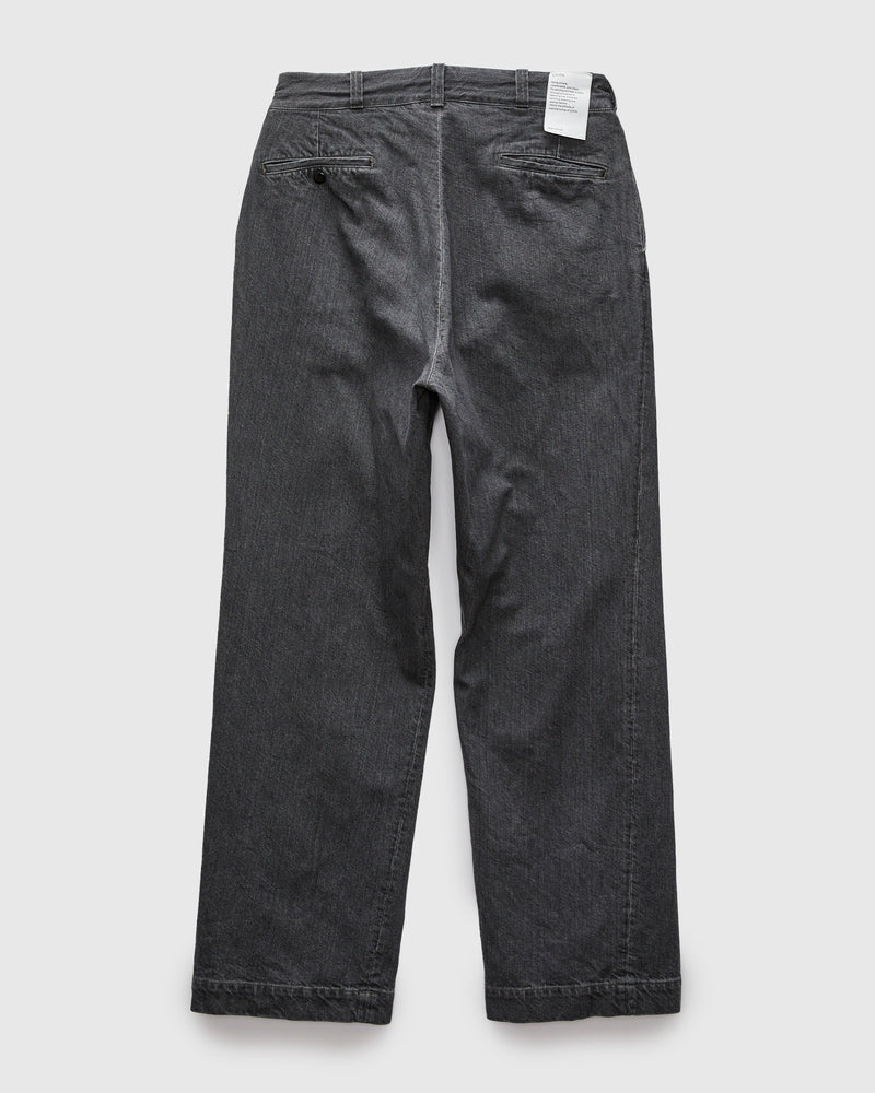 Denim Slacks in Medium Grey