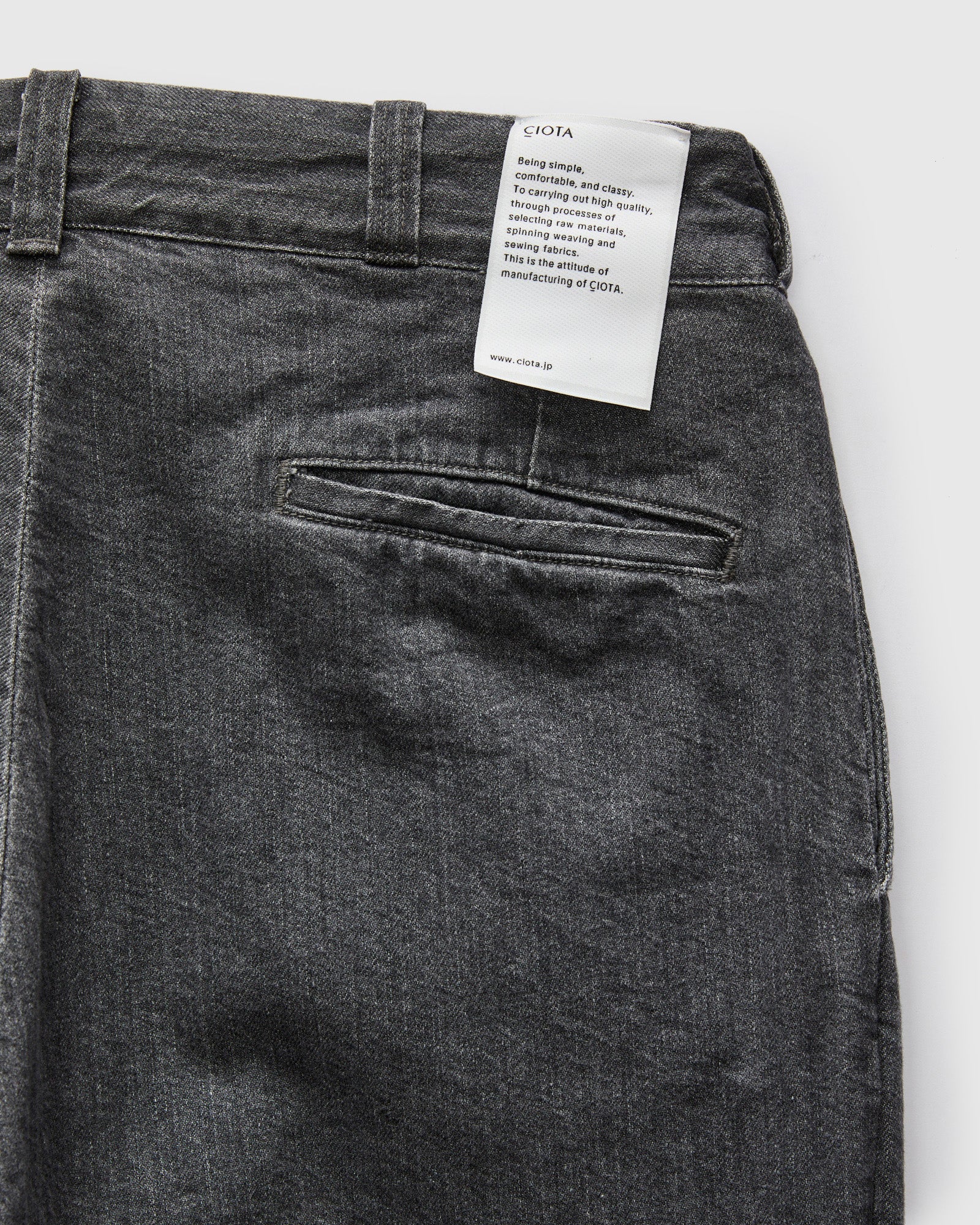 Denim Slacks in Medium Grey – Blue Owl Workshop