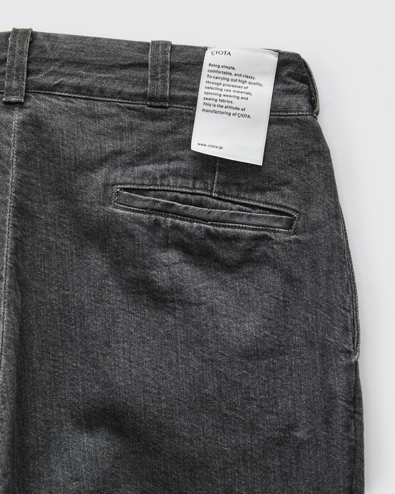 Denim Slacks in Medium Grey