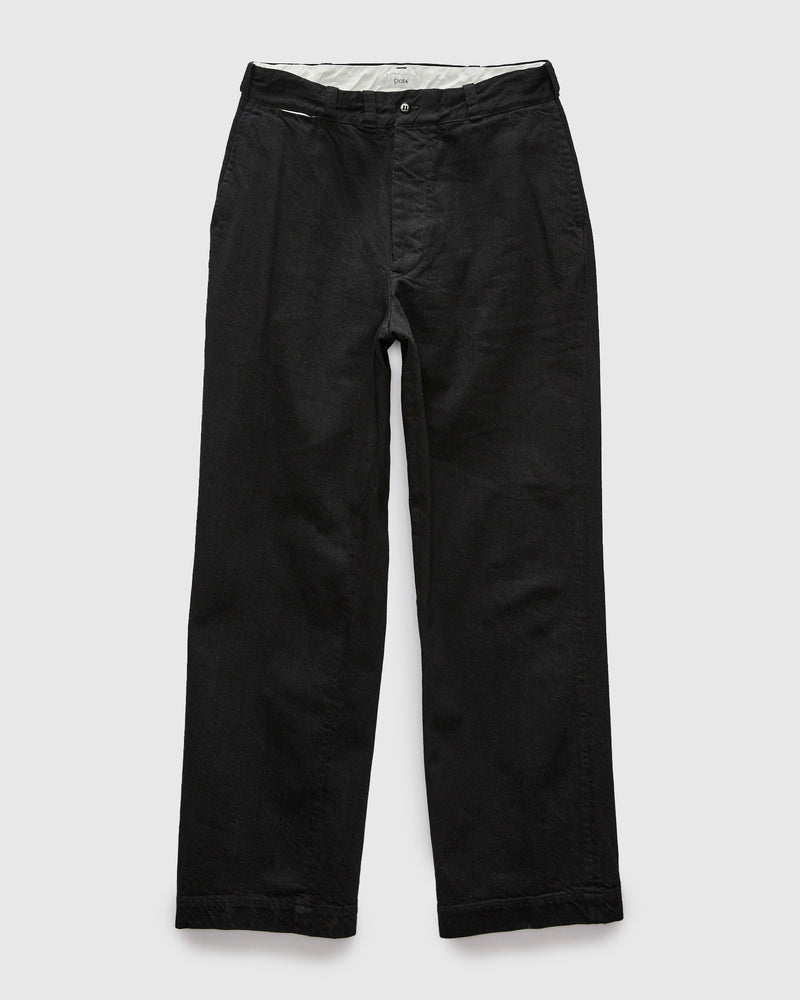 Denim Slacks in Rinse Black