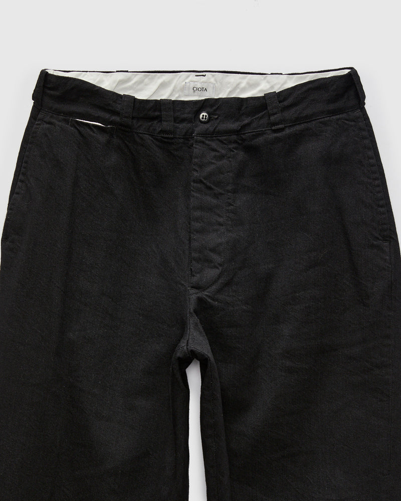 Denim Slacks in Rinse Black