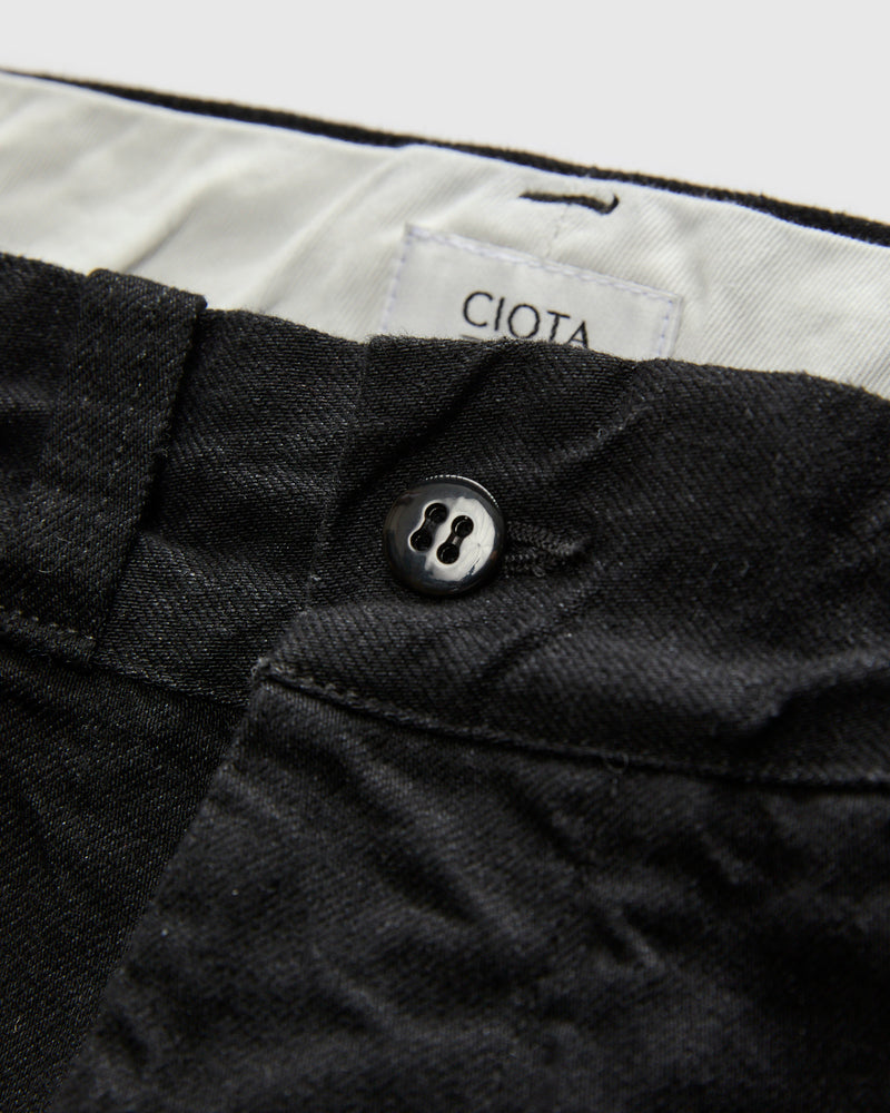 Denim Slacks in Rinse Black