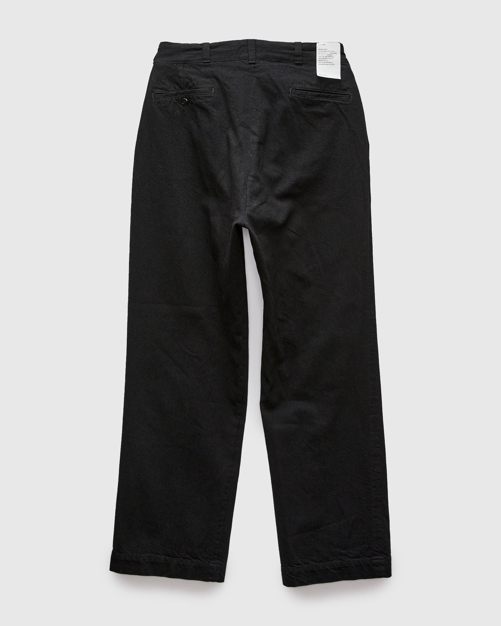 Denim Slacks in Rinse Black – Blue Owl Workshop