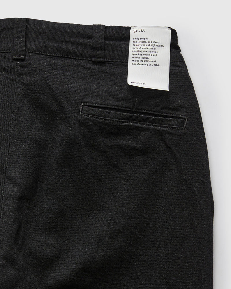 Denim Slacks in Rinse Black