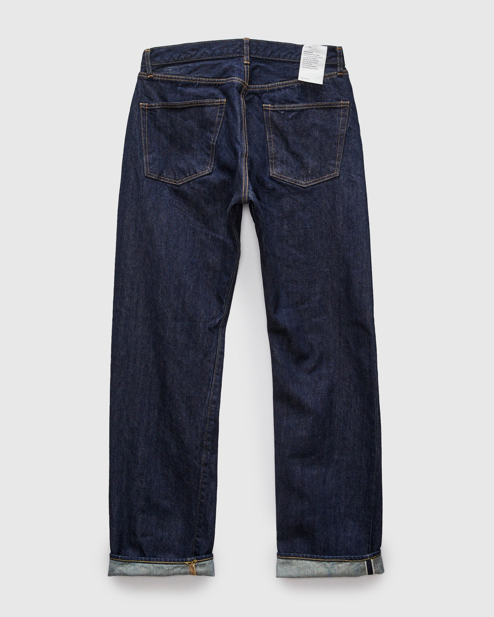Straight 5 Pocket Selvedge Denim Pants in Navy Indigo – Blue Owl