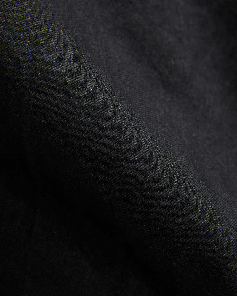 Straight 5 Pocket Selvedge Denim Pants in Rinse Black