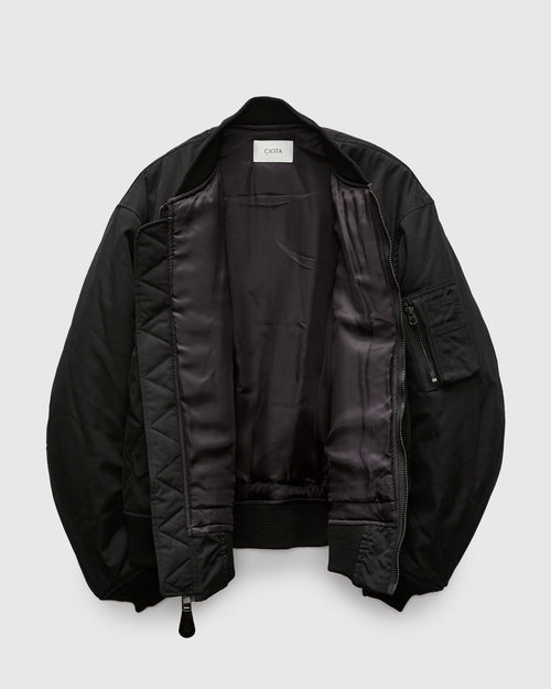 "Jet-Dyed" MA-1 Flight Jacket in Black