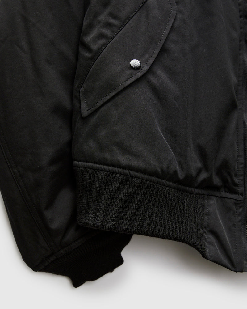 "Jet-Dyed" MA-1 Flight Jacket in Black