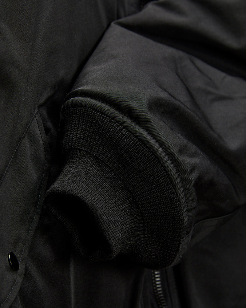 "Jet-Dyed" MA-1 Flight Jacket in Black