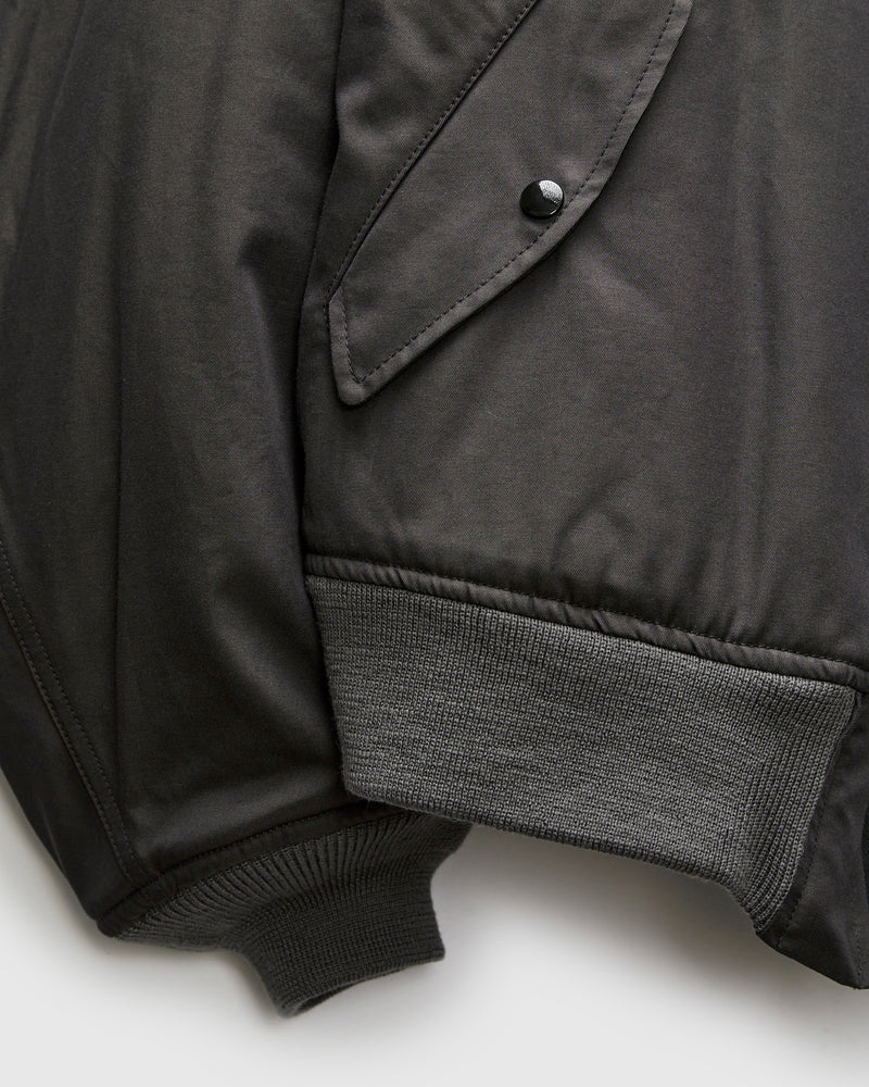 "Jet-Dyed" MA-1 Flight Jacket in Charcoal Grey