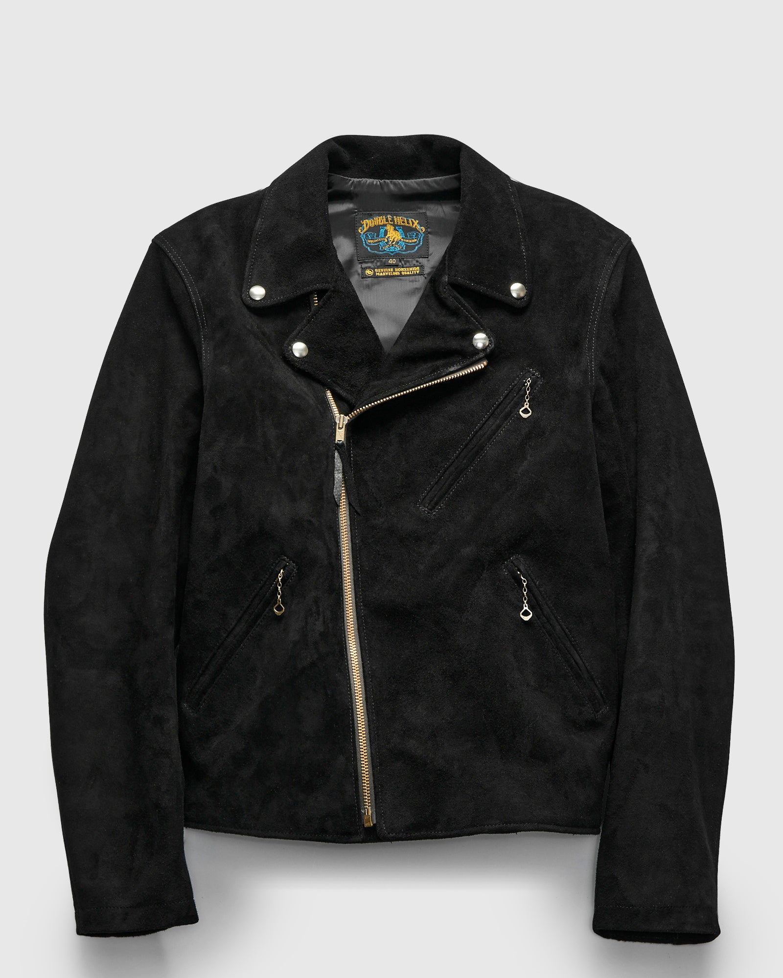 【GRANCY】Distressed Suede Rider＇s Jacket Deviant