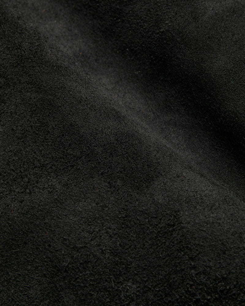 "Deviant" Horsehide Suede Jacket in Black