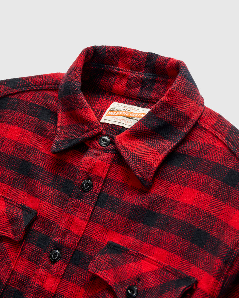 Scout Shirt in Furnace Red Plaid