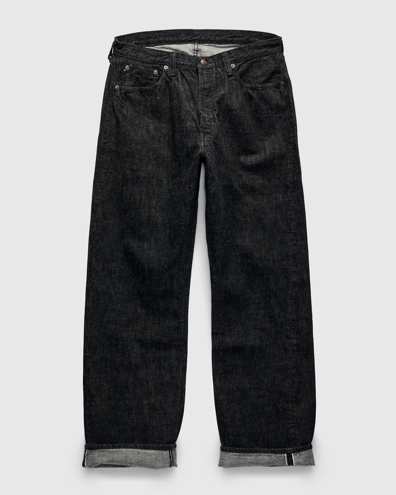 0105BK 13.75oz Black Selvedge Denim - Wide Fit