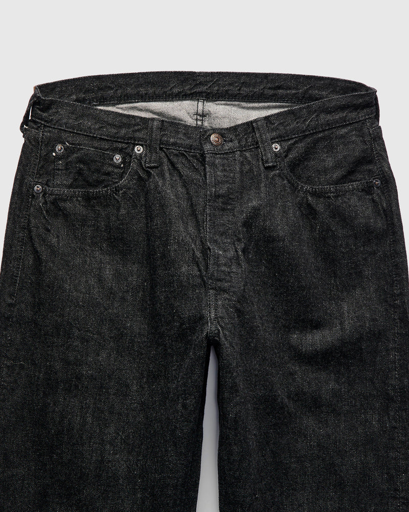 0105BK 13.75oz Black Selvedge Denim - Wide Fit