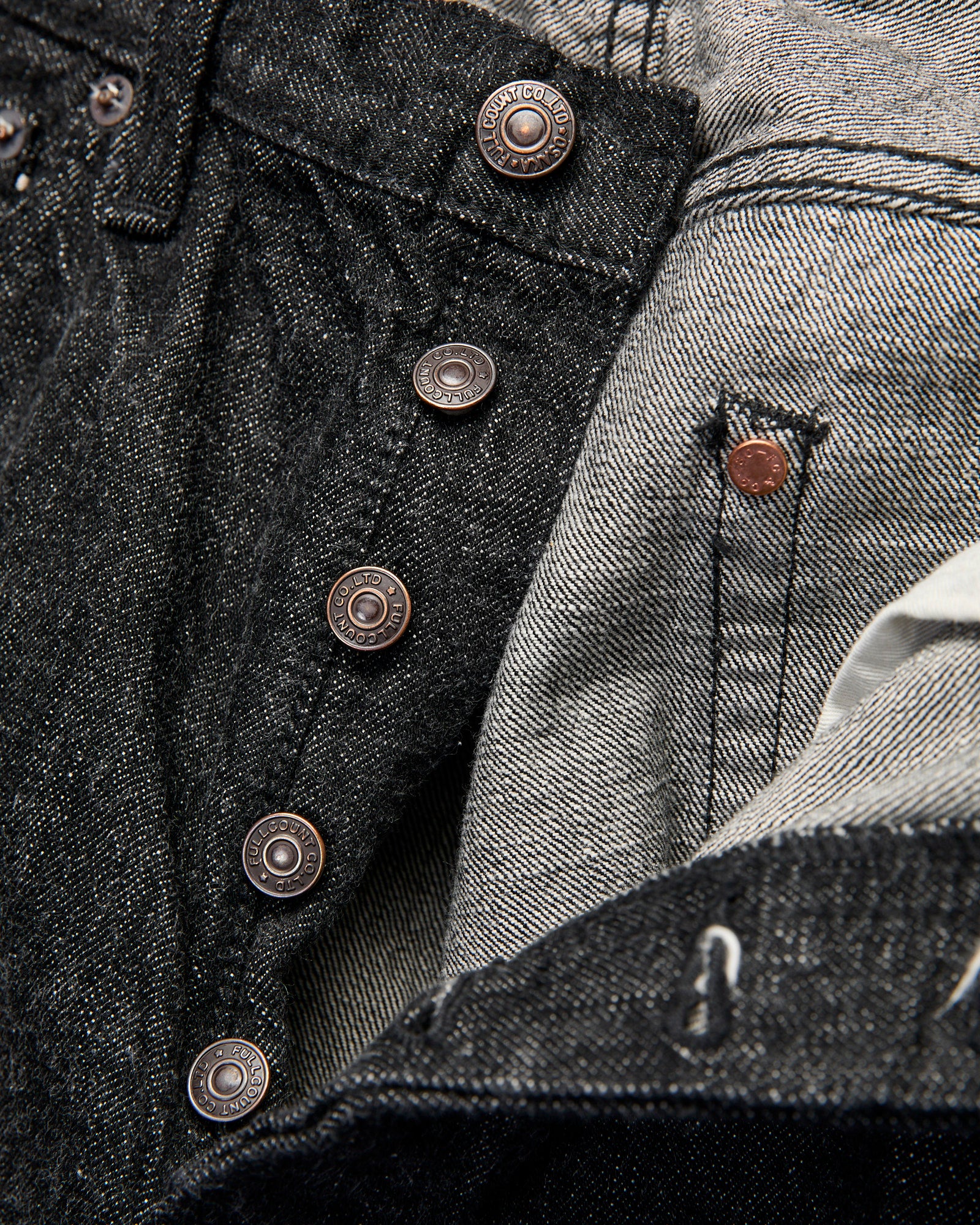 0105BK 13.75oz Black Selvedge Denim - Wide Fit – Blue Owl Workshop