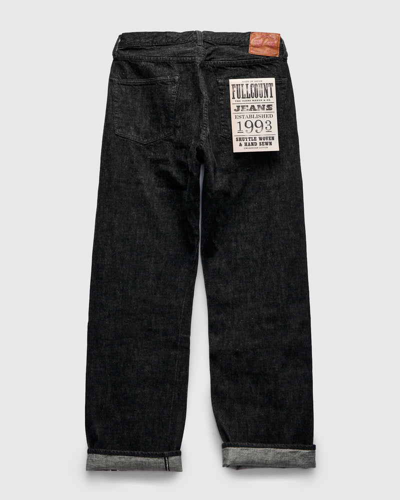 0105BK 13.75oz Black Selvedge Denim - Wide Fit