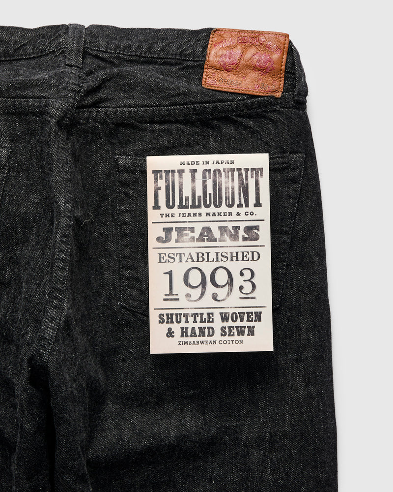 0105BK 13.75oz Black Selvedge Denim - Wide Fit