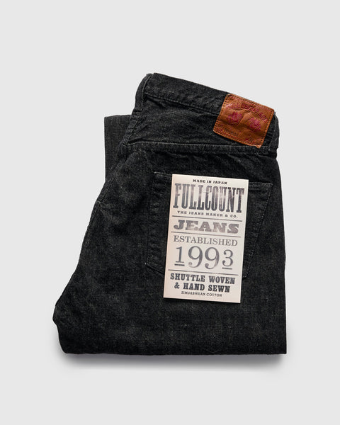 0105BK 13.75oz Black Selvedge Denim - Wide Fit – Blue Owl Workshop