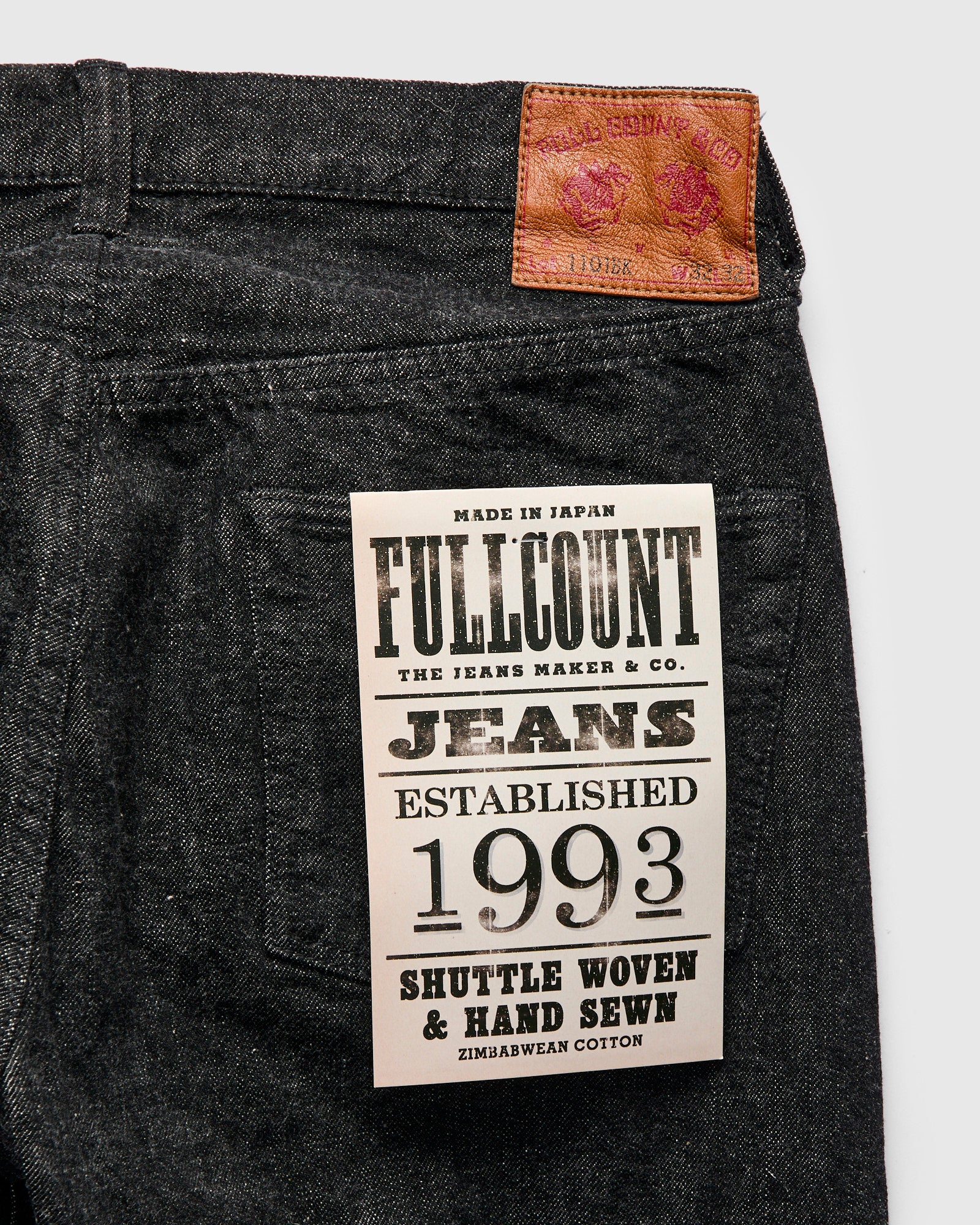 1101BK 13.7oz Black Selvedge Denim - Straight Fit – Blue Owl Workshop