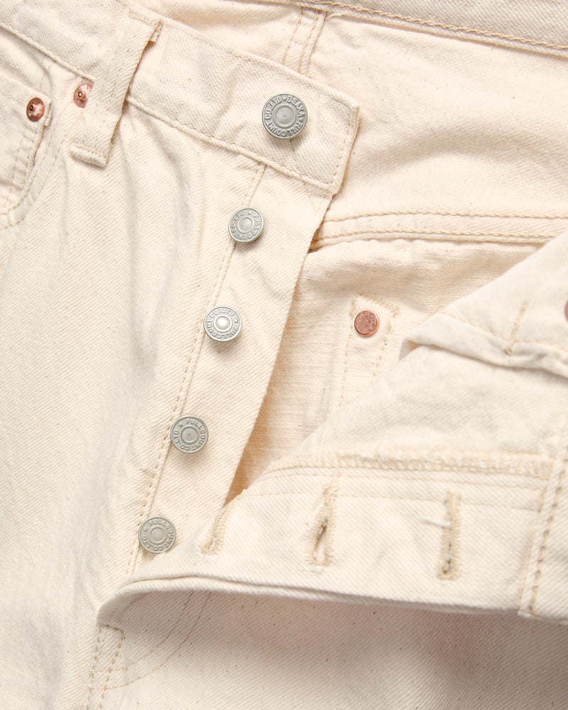 1101EC "Organic Natural" 13.7oz Ecru Selvedge Denim - Straight Fit