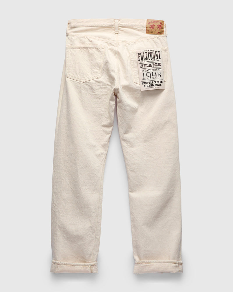 1101EC "Organic Natural" 13.7oz Ecru Selvedge Denim - Straight Fit