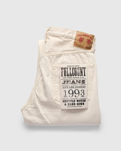 1101EC "Organic Natural" 13.7oz Ecru Selvedge Denim - Straight Fit