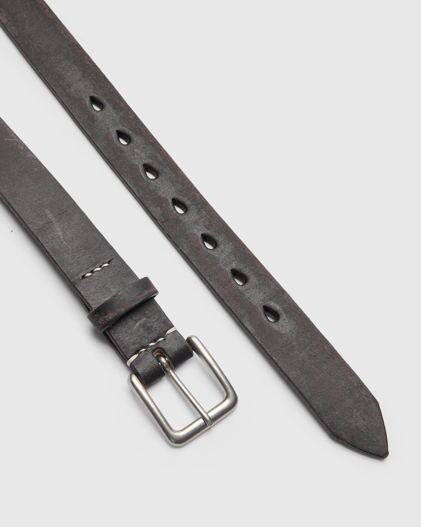 Wild Leather Narrow Belt in Black – Blue Owl Workshop