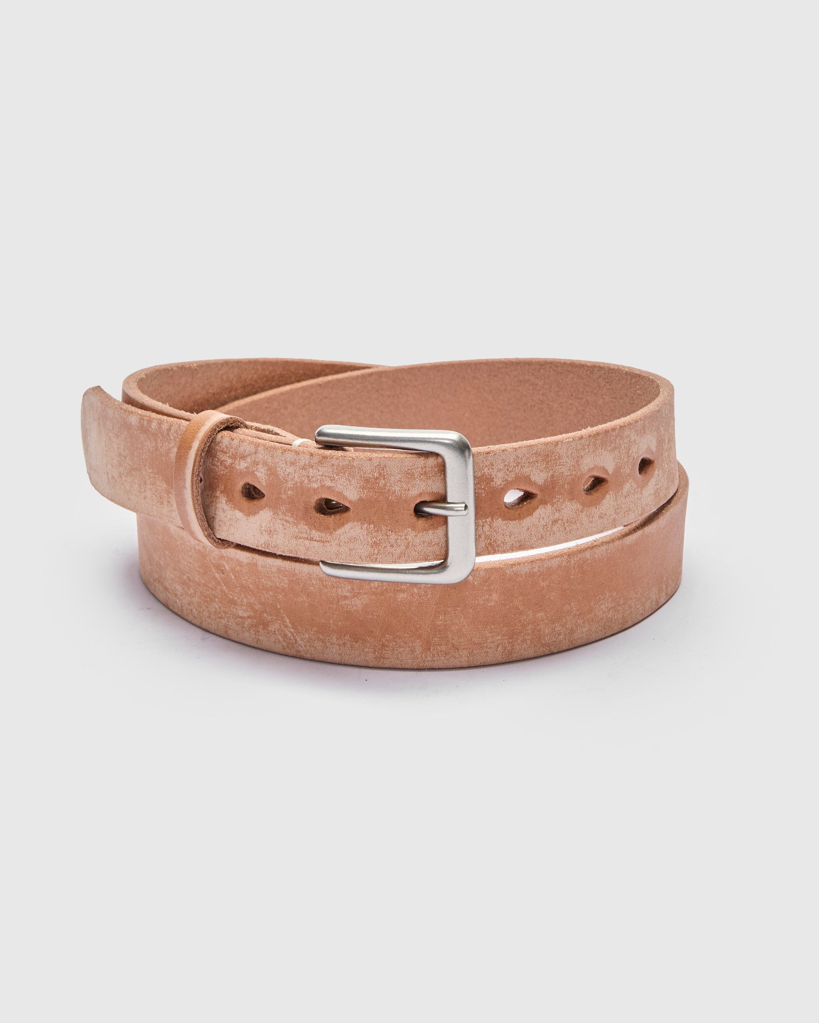 Wild Leather Narrow Belt in Natural – Blue Owl Workshop