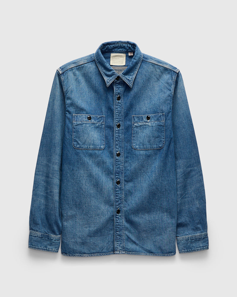 Denim Work Shirt HW in Indigo Blue