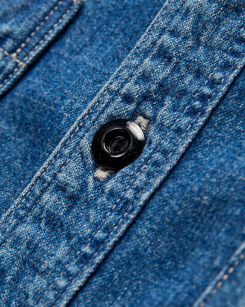 Denim Work Shirt HW in Indigo Blue