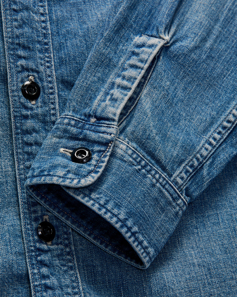 Denim Work Shirt HW in Indigo Blue