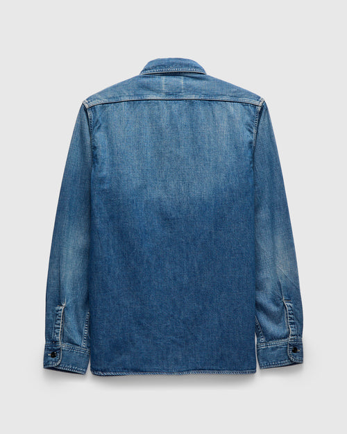 Denim Work Shirt HW in Indigo Blue